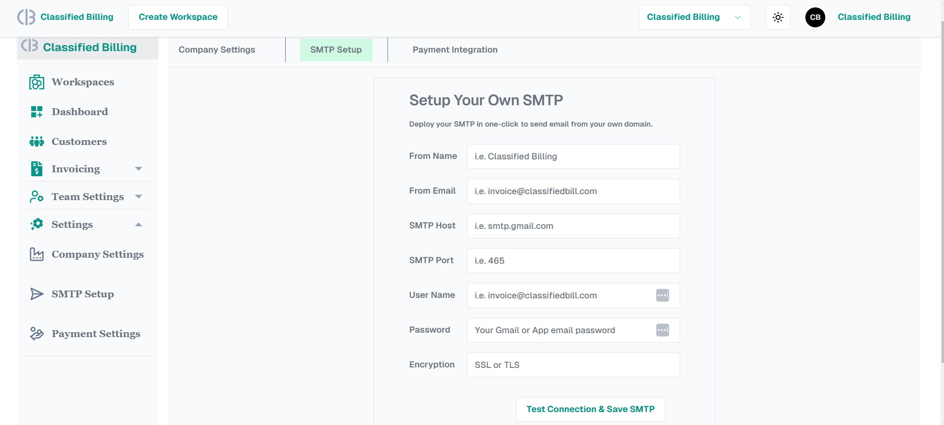 SMTP Blank Page