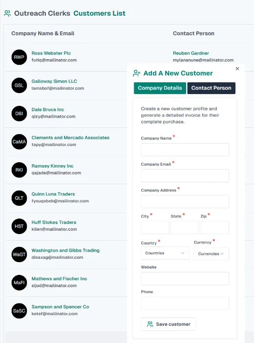 Classified Billing's Exclusive Features 3 Customer List